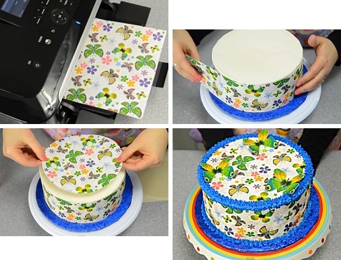 Colorful Designs and Patterns for Edible Printing on Icing Sheets